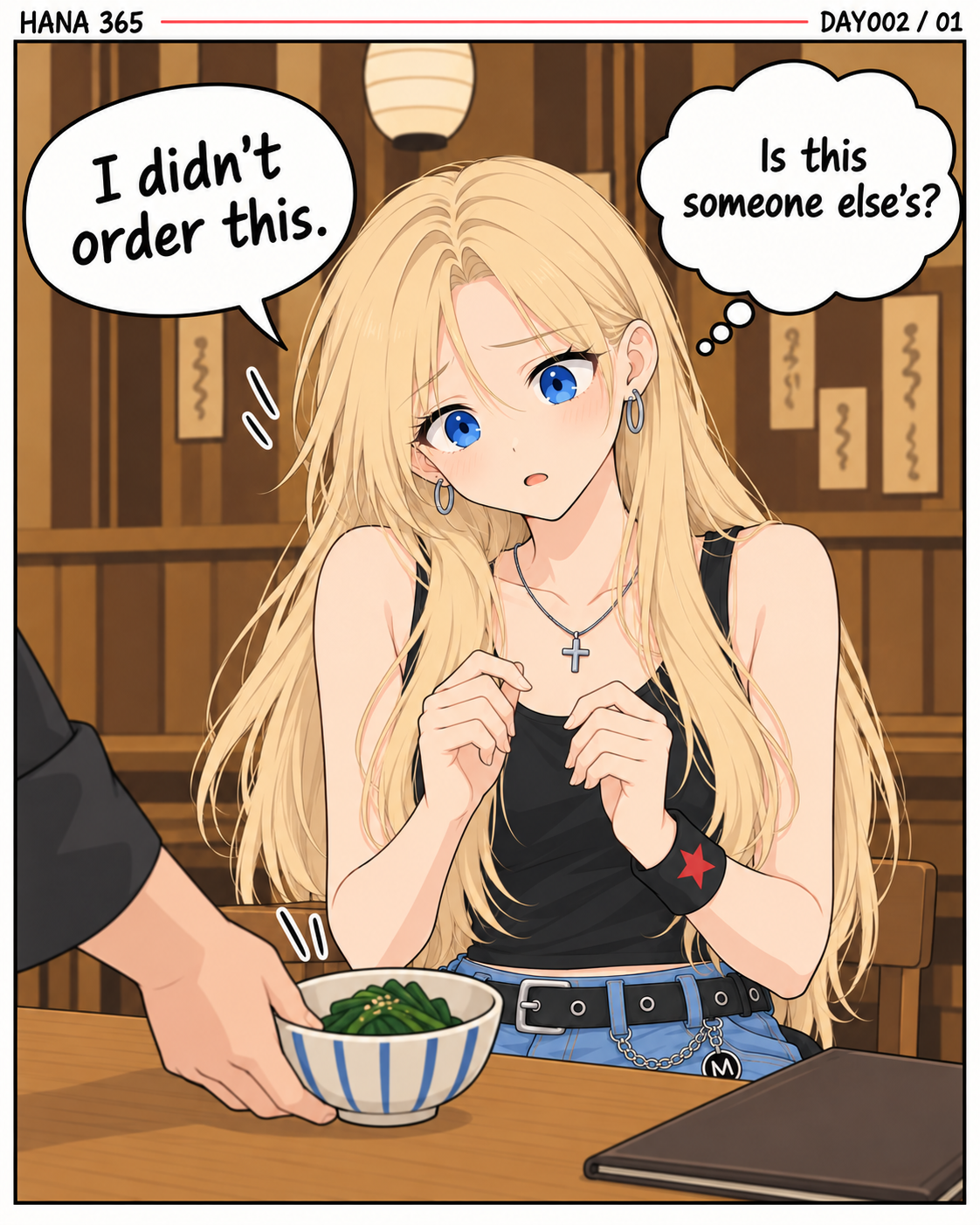 Hana discovers OTOSHI